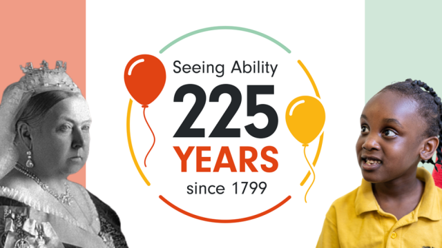 Historical and present day portraits with our 225th anniversary logo